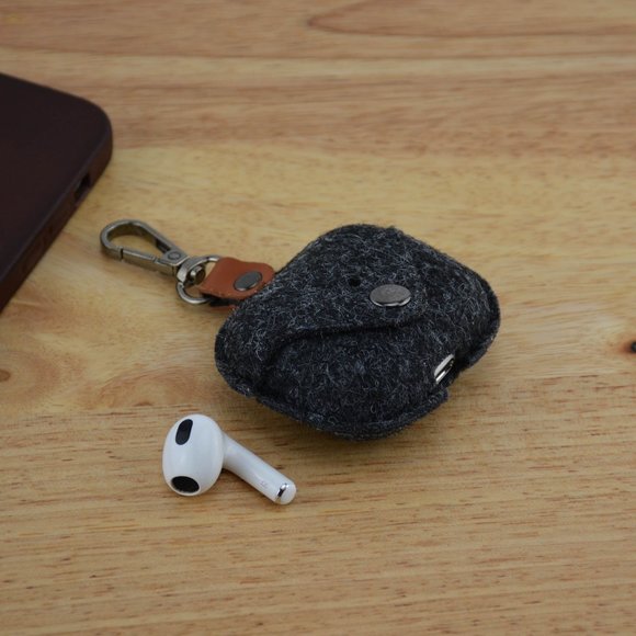 AirPods Pro Case Protective Wool Felt Cover compatible with Apple AirPods Pro - Picture 5 of 6